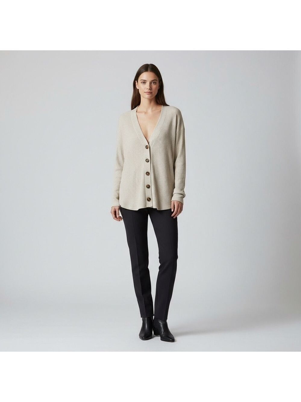 Urban Outfitters out from under Cream Button-Up Cardigan oversized size small